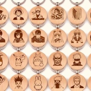 Custom Engraved Keychains Anime Cartoon Photo
