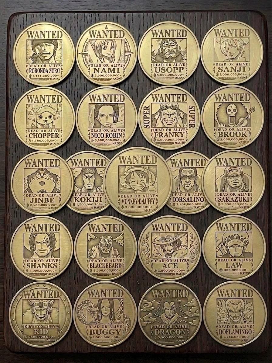 Collectors Gold Coin Anime Engraved