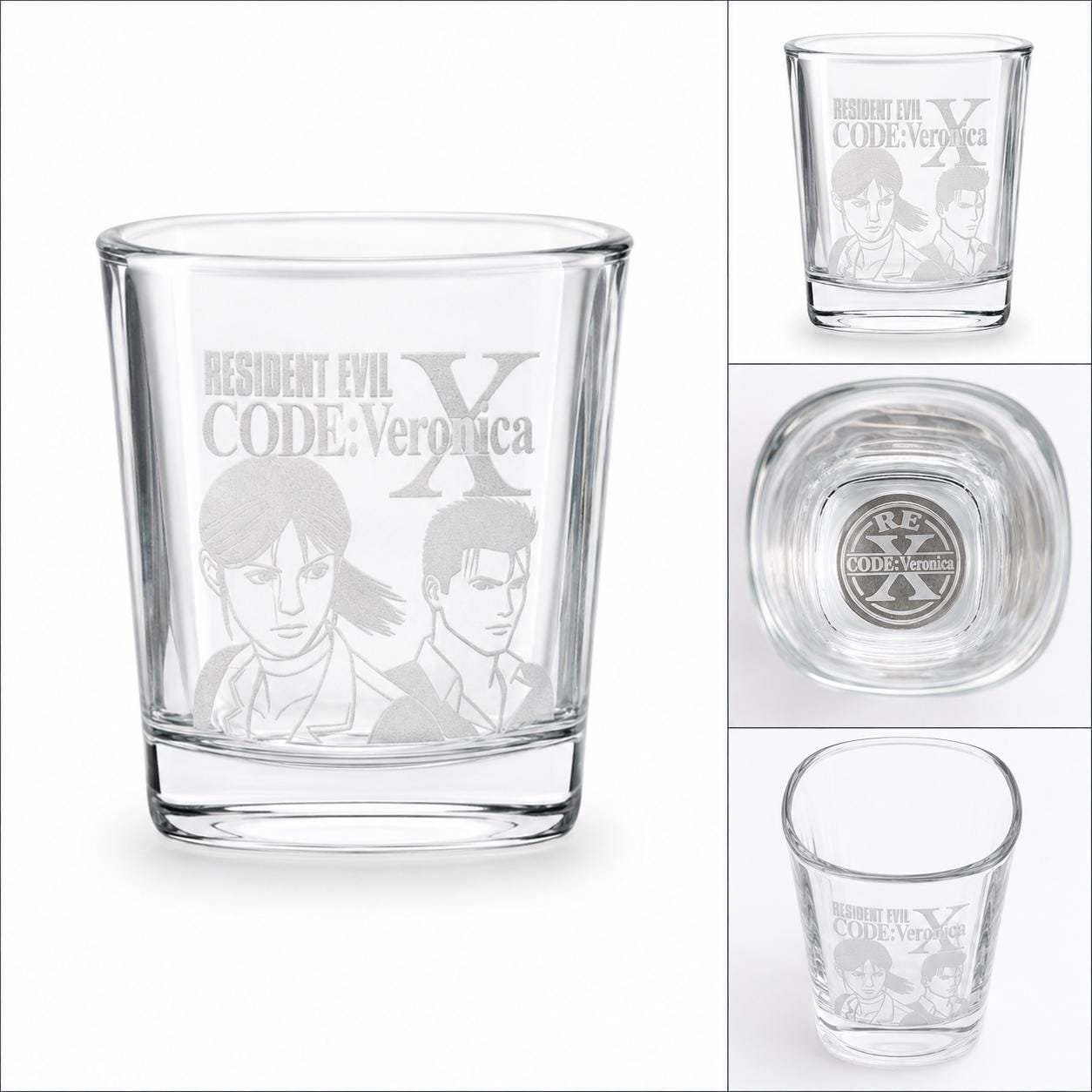 Resident Evil Code Veronica X Shot Glasses Engraved Single