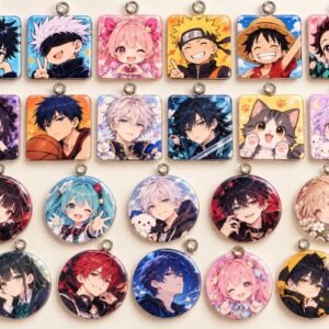 Cute Chibi Anime Cartoon Keychains
